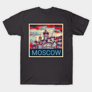 Moscow in Shepard Fairey style design T-Shirt